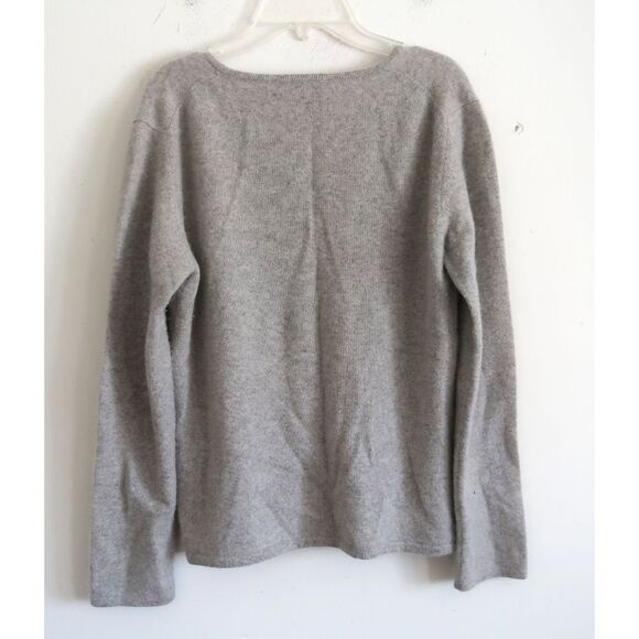 Charter Club Gray 2-Ply Cashmere Sweater - Size Medium - Picture 4 of 8